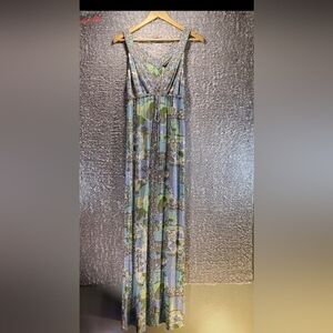 TOMMY BAHAMA Women Sleeveless Maxi Dress Paisley Colorful Small Viscose Blend